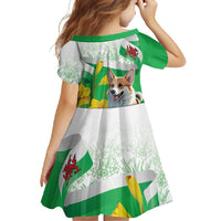 Wales Corgi Daffodil Family Matching Tank Maxi Dress and Hawaiian Shirt Playful Welsh Dog - Wonder Print Shop