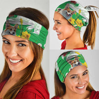 Wales Corgi Daffodil Neck Gaiter Playful Welsh Dog - Wonder Print Shop