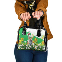 Wales Corgi Daffodil Shoulder Handbag Playful Welsh Dog - Wonder Print Shop