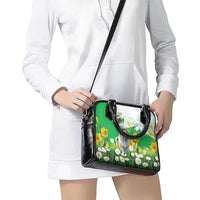 Wales Corgi Daffodil Shoulder Handbag Playful Welsh Dog - Wonder Print Shop