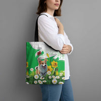 Wales Corgi Daffodil Tote Bag Playful Welsh Dog - Wonder Print Shop