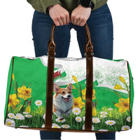 Wales Corgi Daffodil Travel Bag Playful Welsh Dog - Wonder Print Shop