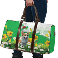 Wales Corgi Daffodil Travel Bag Playful Welsh Dog - Wonder Print Shop