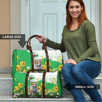 Wales Corgi Daffodil Travel Bag Playful Welsh Dog - Wonder Print Shop