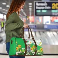 Wales Corgi Daffodil Travel Bag Playful Welsh Dog - Wonder Print Shop