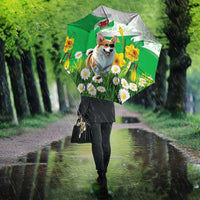 Wales Corgi Daffodil Umbrella Playful Welsh Dog - Wonder Print Shop