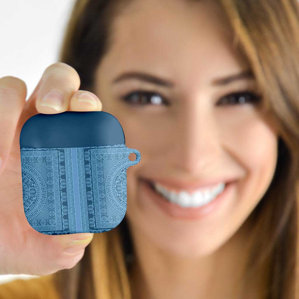 Greek Key Pattern AirPods Case Ancient Meander Geometric Art