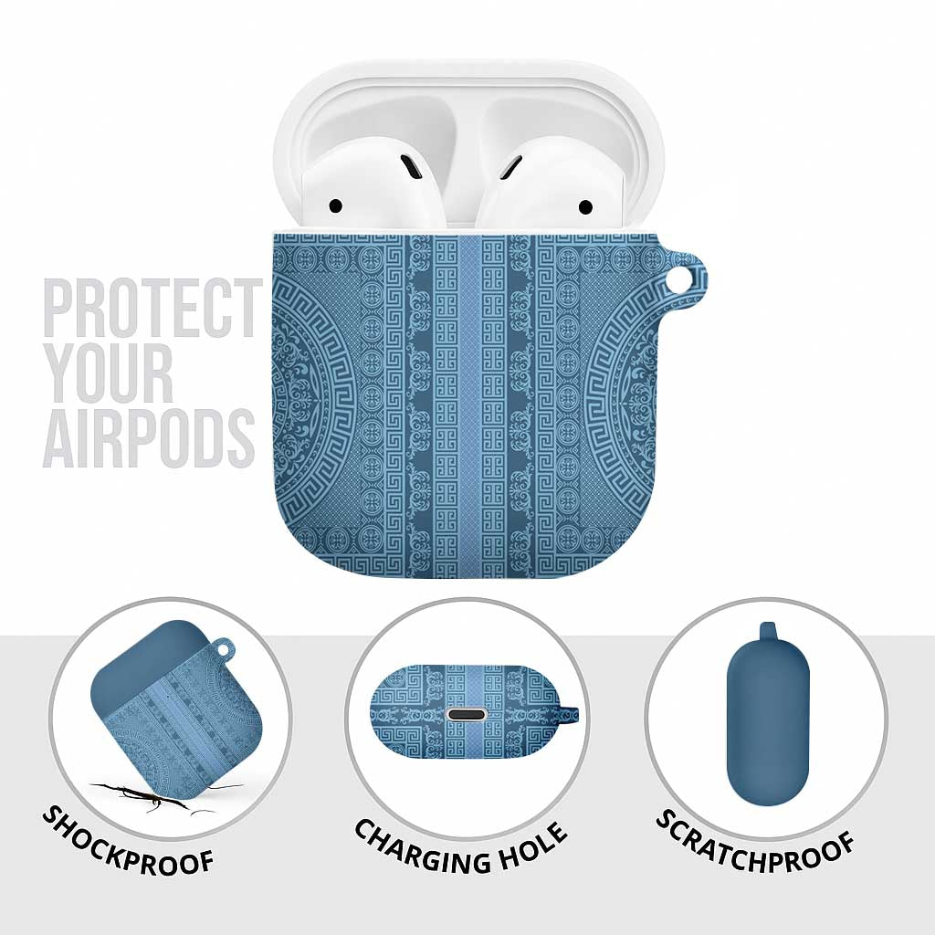 Greek Key Pattern AirPods Case Ancient Meander Geometric Art