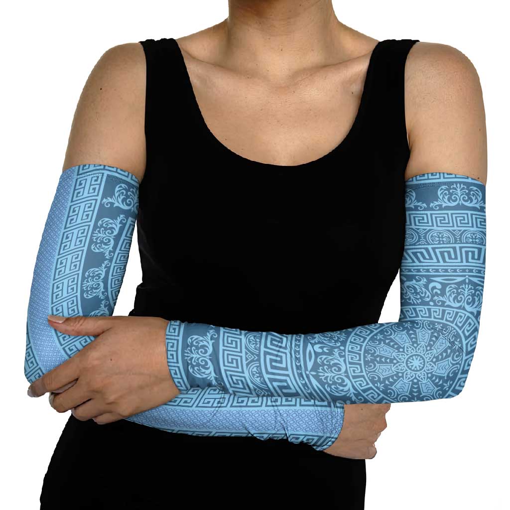 Greek Key Pattern Arm Sleeves Ancient Meander Geometric Art