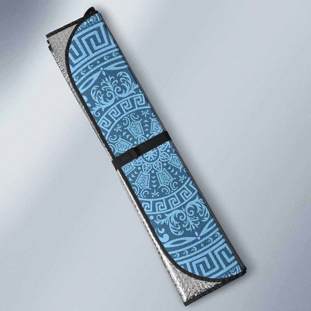 Greek Key Pattern Auto Sun Shade Ancient Meander Geometric Art