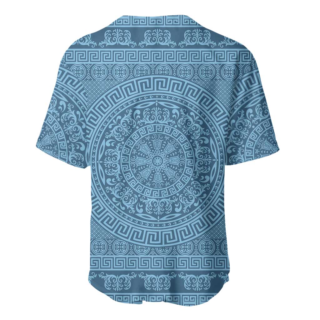Greek Key Pattern Baseball Jersey Ancient Meander Geometric Art