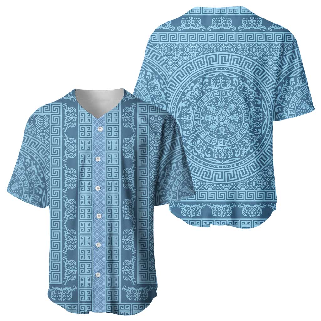 Greek Key Pattern Baseball Jersey Ancient Meander Geometric Art