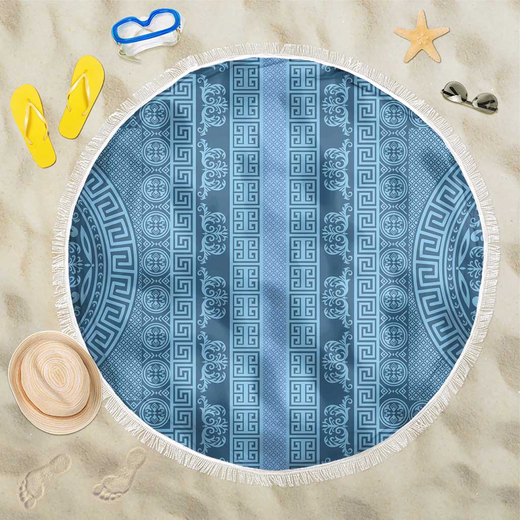 Greek Key Pattern Beach Blanket Ancient Meander Geometric Art