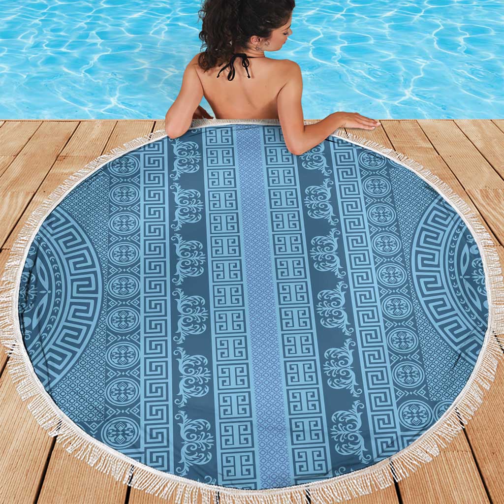Greek Key Pattern Beach Blanket Ancient Meander Geometric Art