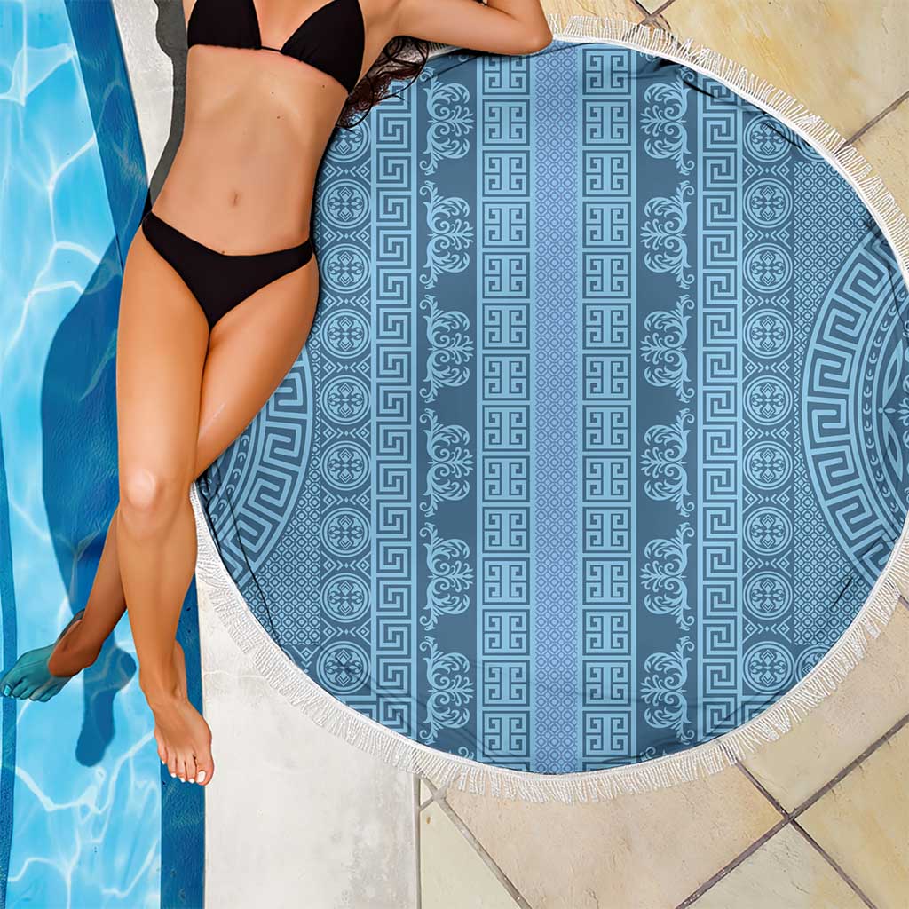 Greek Key Pattern Beach Blanket Ancient Meander Geometric Art