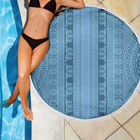 Greek Key Pattern Beach Blanket Ancient Meander Geometric Art
