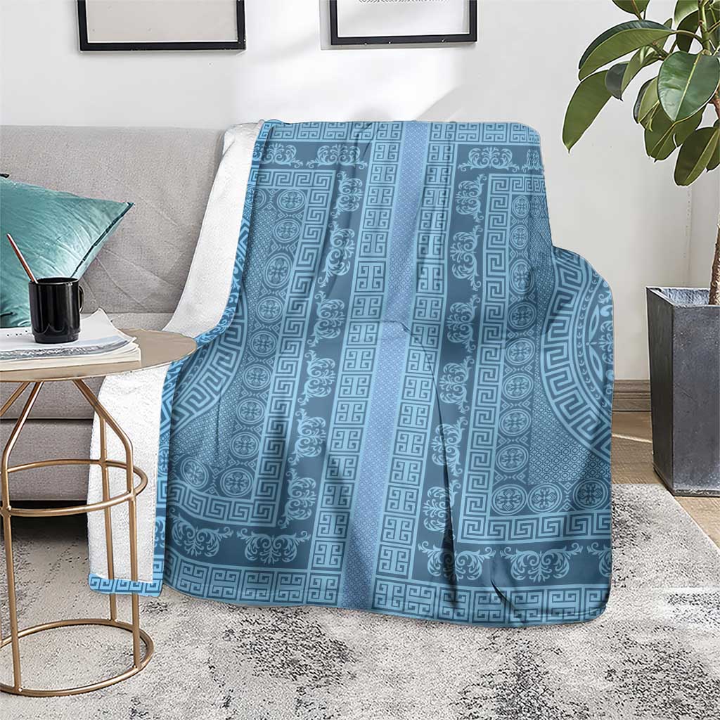 Greek Key Pattern Blanket Ancient Meander Geometric Art