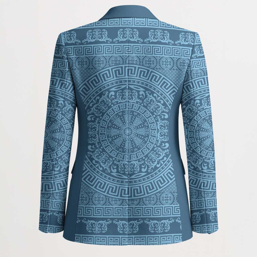 Greek Key Pattern Blazer Ancient Meander Geometric Art