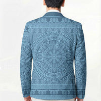 Greek Key Pattern Blazer Ancient Meander Geometric Art