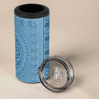 Greek Key Pattern 4 in 1 Can Cooler Tumbler Ancient Meander Geometric Art