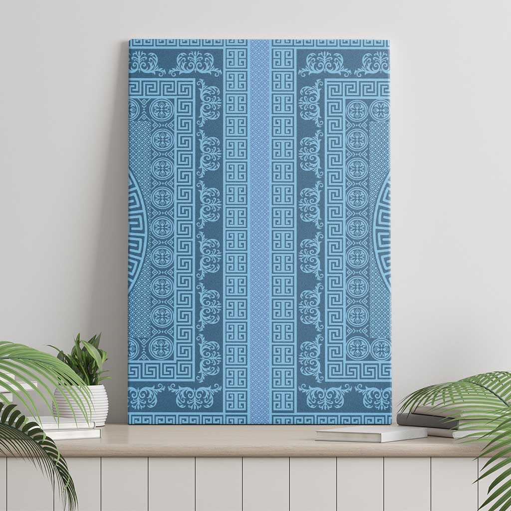 Greek Key Pattern Canvas Wall Art Ancient Meander Geometric Art