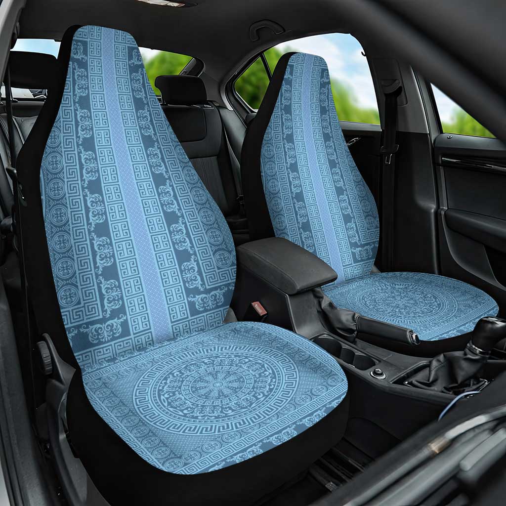 Greek Key Pattern Car Seat Cover Ancient Meander Geometric Art