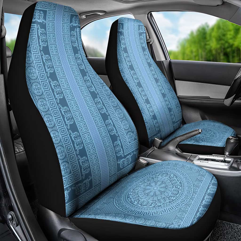 Greek Key Pattern Car Seat Cover Ancient Meander Geometric Art