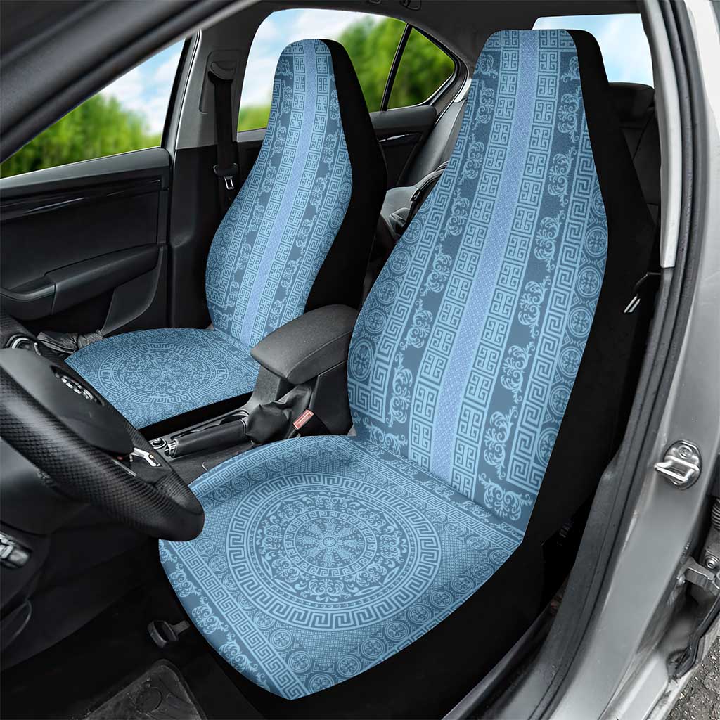 Greek Key Pattern Car Seat Cover Ancient Meander Geometric Art
