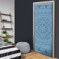 Greek Key Pattern Door Cover Ancient Meander Geometric Art