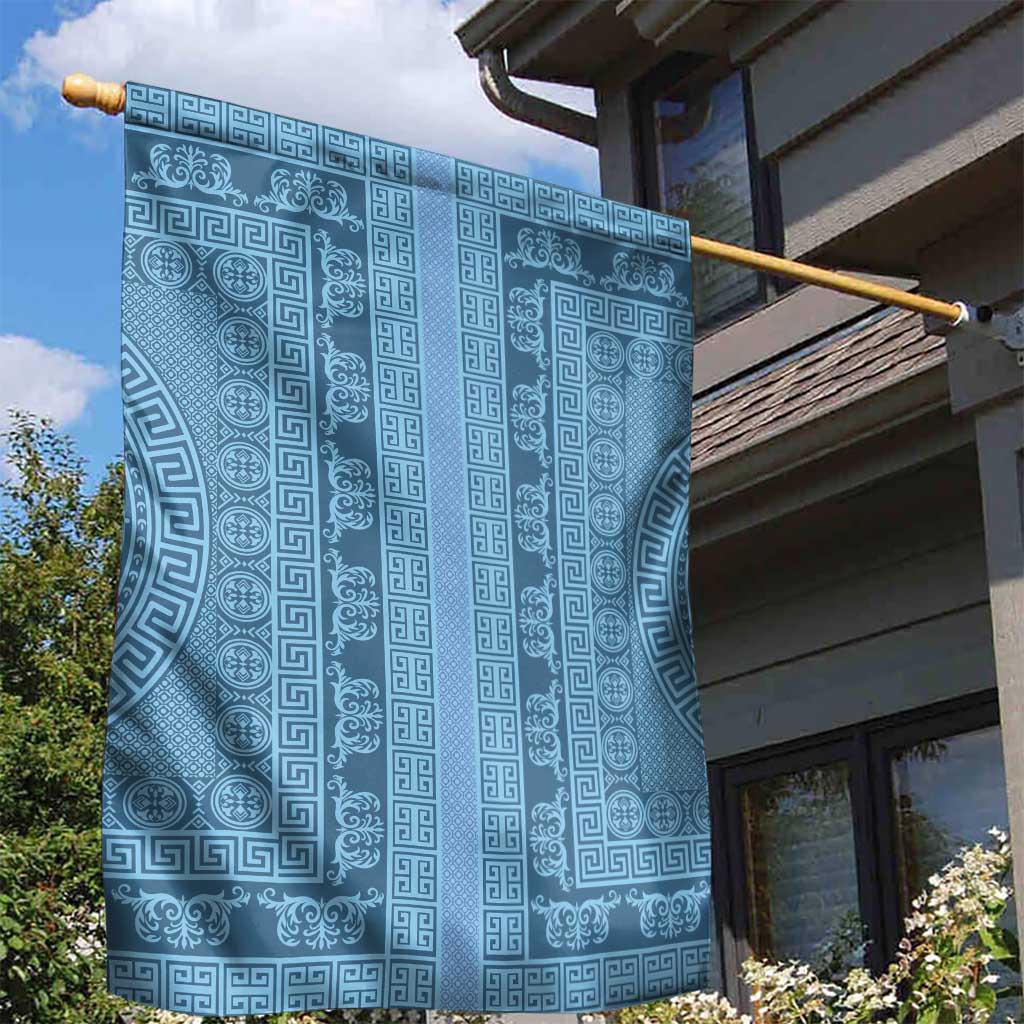 Greek Key Pattern Garden Flag Ancient Meander Geometric Art
