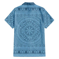 Greek Key Pattern Hawaiian Shirt Ancient Meander Geometric Art