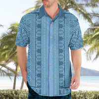 Greek Key Pattern Hawaiian Shirt Ancient Meander Geometric Art