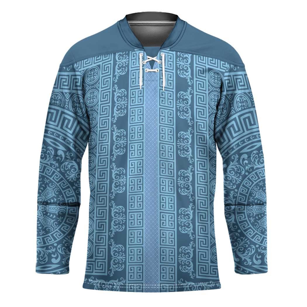 Greek Key Pattern Hockey Jersey Ancient Meander Geometric Art