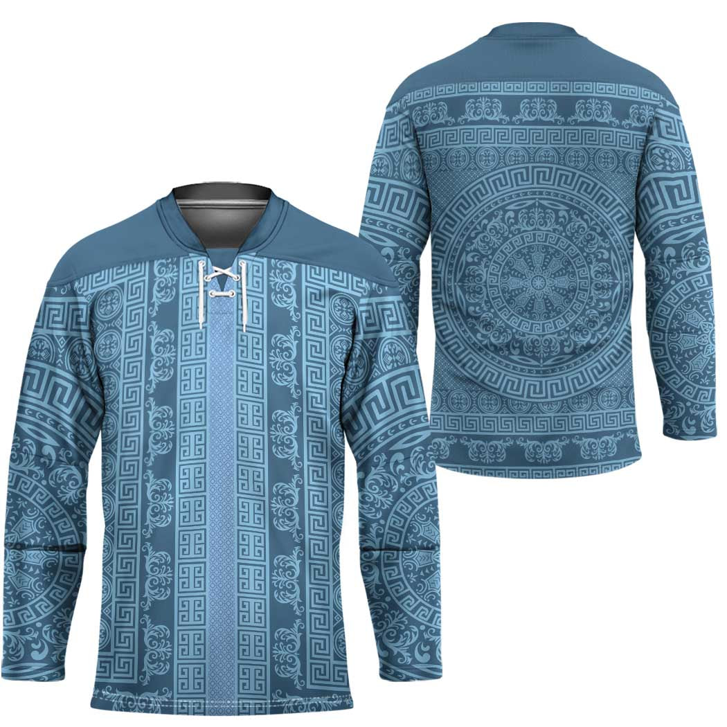 Greek Key Pattern Hockey Jersey Ancient Meander Geometric Art