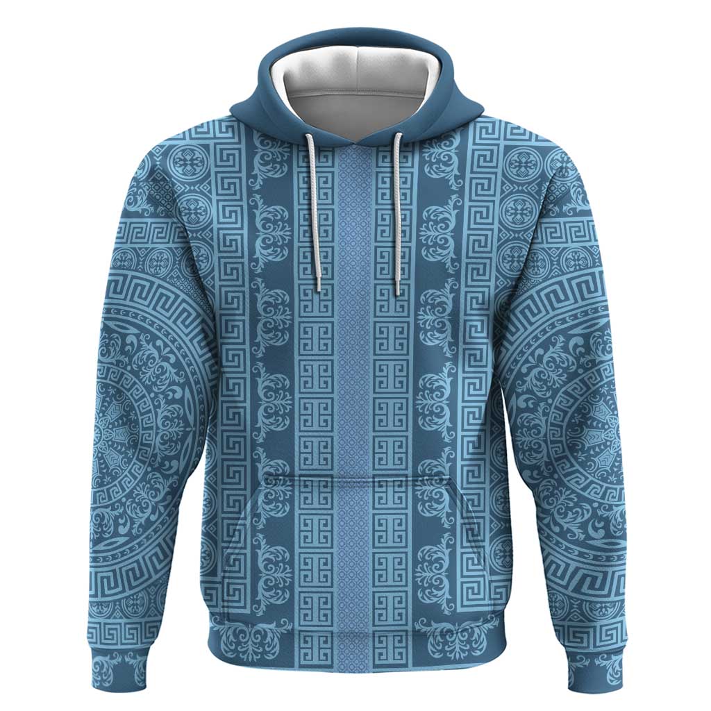 Greek Key Pattern Hoodie Ancient Meander Geometric Art