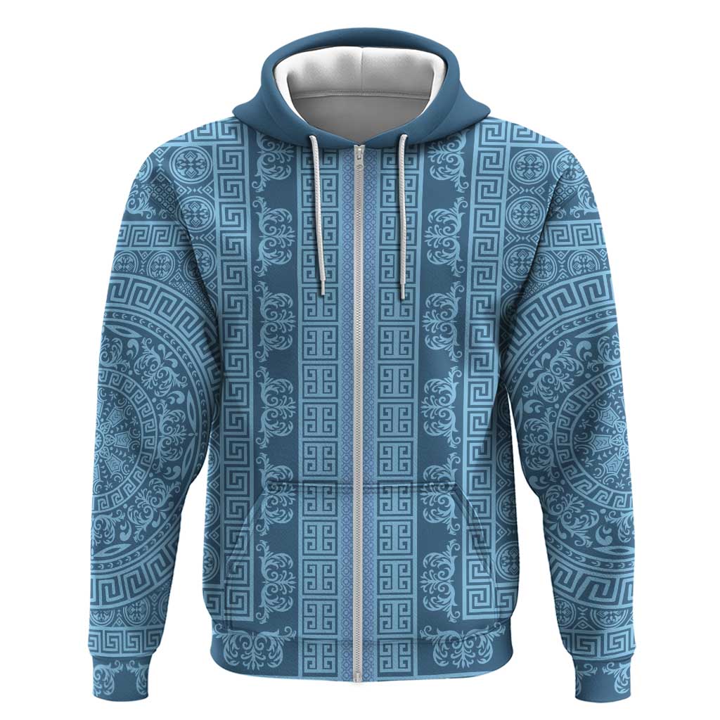 Greek Key Pattern Hoodie Ancient Meander Geometric Art