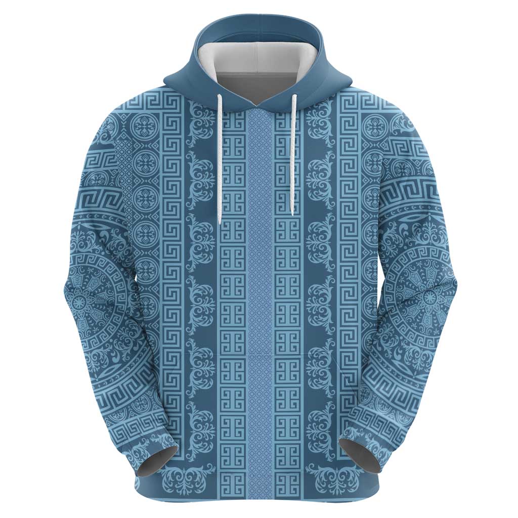 Greek Key Pattern Hoodie Ancient Meander Geometric Art