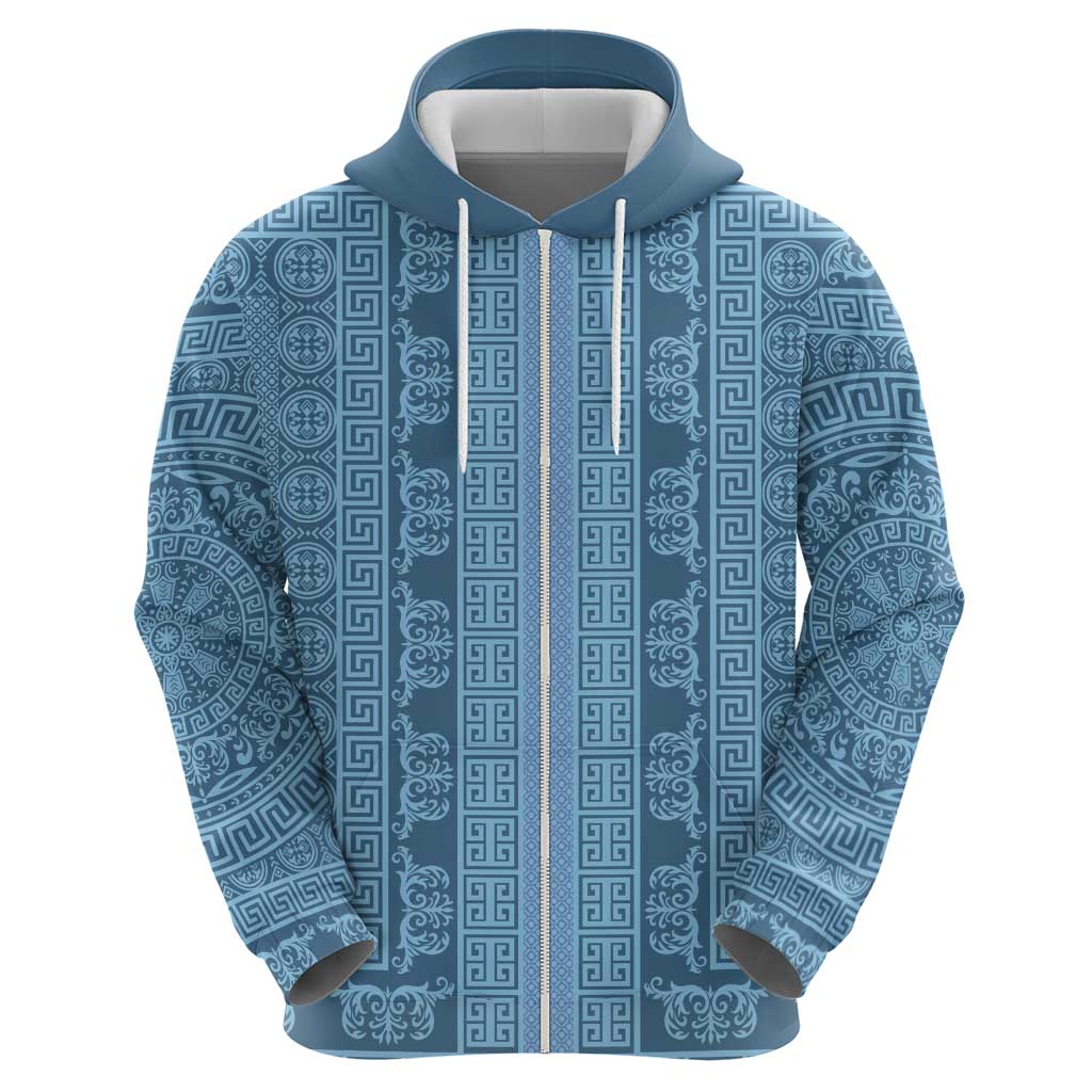 Greek Key Pattern Hoodie Ancient Meander Geometric Art