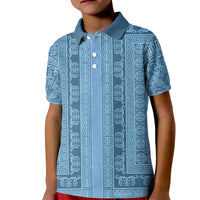 Greek Key Pattern Kid Polo Shirt Ancient Meander Geometric Art