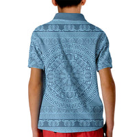 Greek Key Pattern Kid Polo Shirt Ancient Meander Geometric Art