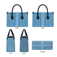 Greek Key Pattern Leather Bag Ancient Meander Geometric Art