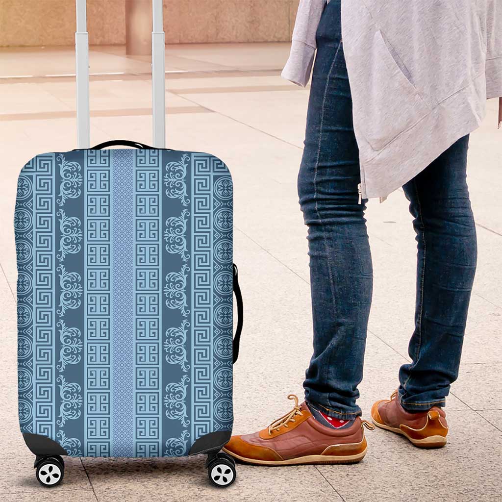 Greek Key Pattern Luggage Cover Ancient Meander Geometric Art