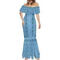 Greek Key Pattern Mermaid Dress Ancient Meander Geometric Art