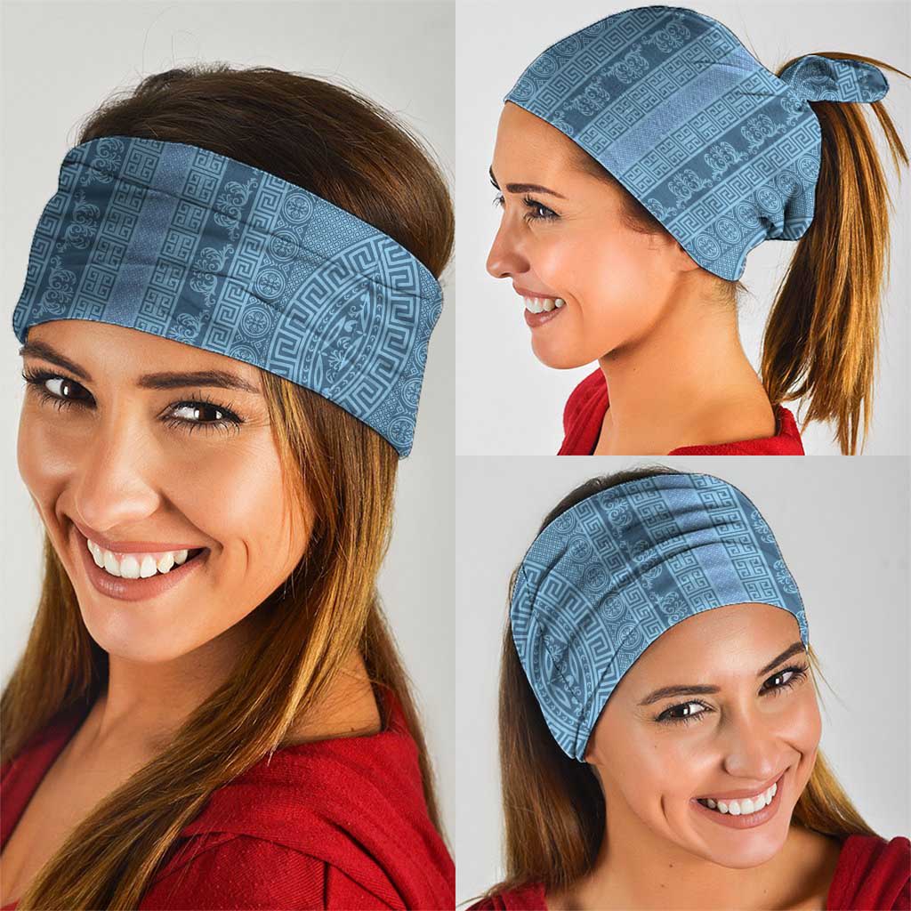 Greek Key Pattern Neck Gaiter Ancient Meander Geometric Art