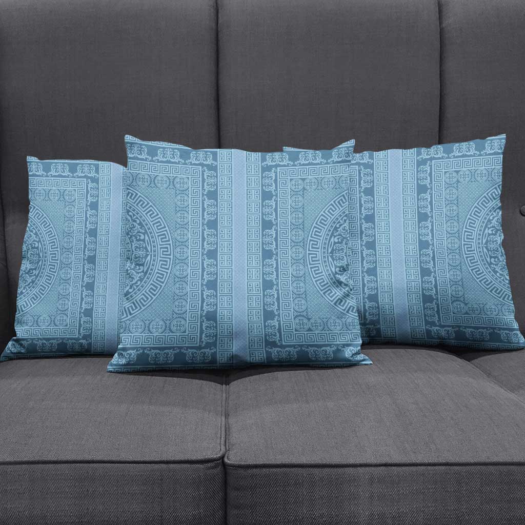 Greek Key Pattern Pillow Cover Ancient Meander Geometric Art