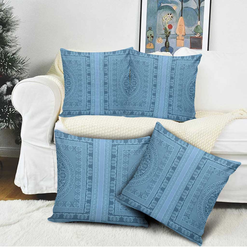 Greek Key Pattern Pillow Cover Ancient Meander Geometric Art