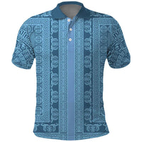 Greek Key Pattern Polo Shirt Ancient Meander Geometric Art