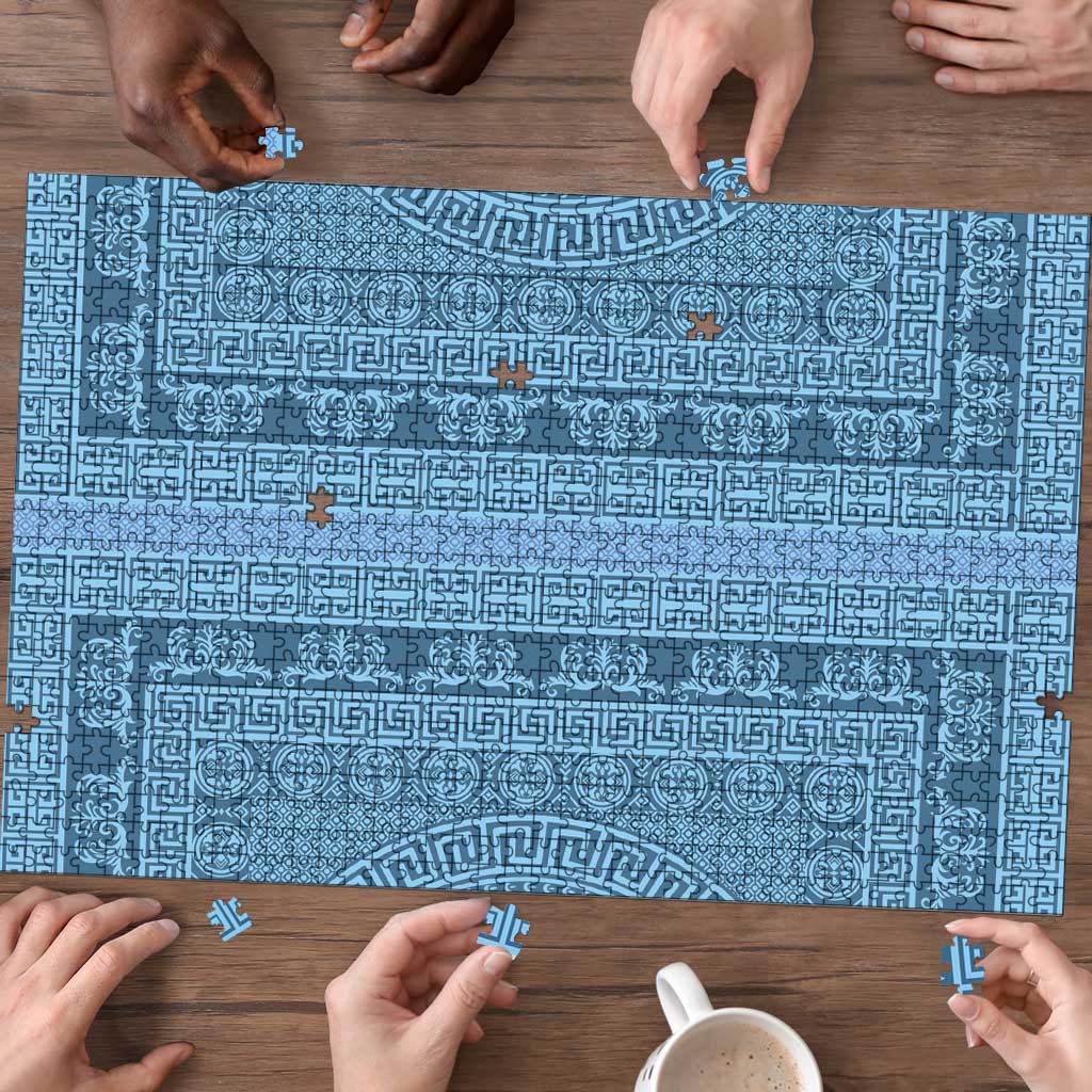 Greek Key Pattern Puzzle Ancient Meander Geometric Art