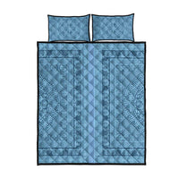 Greek Key Pattern Quilt Bed Set Ancient Meander Geometric Art