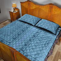 Greek Key Pattern Quilt Bed Set Ancient Meander Geometric Art